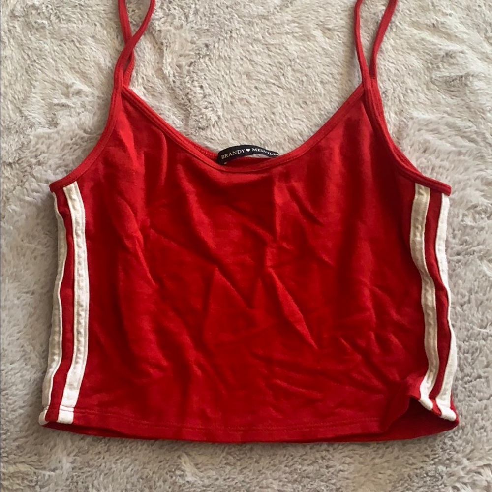 Red brandy Melville crop top